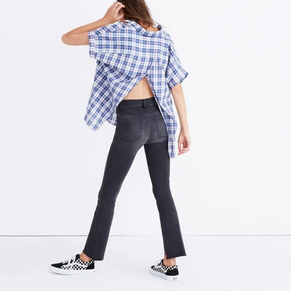 Madewell Central Open Back Shirt XS - Picture 2 of 8